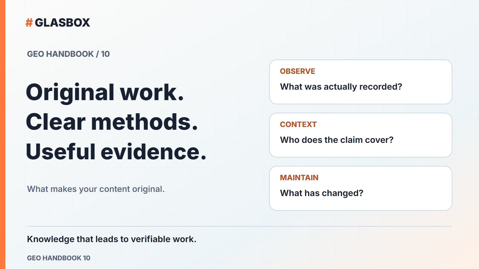 First-party data, real experience and fresh content